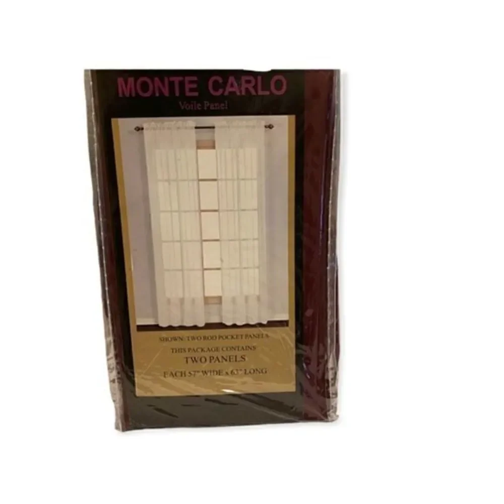 United Monte Carlo Voile Window Curtain Panel